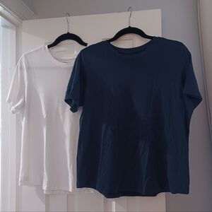 Universal Standard Tee Rex Petite Crewneck Tops Set of 2